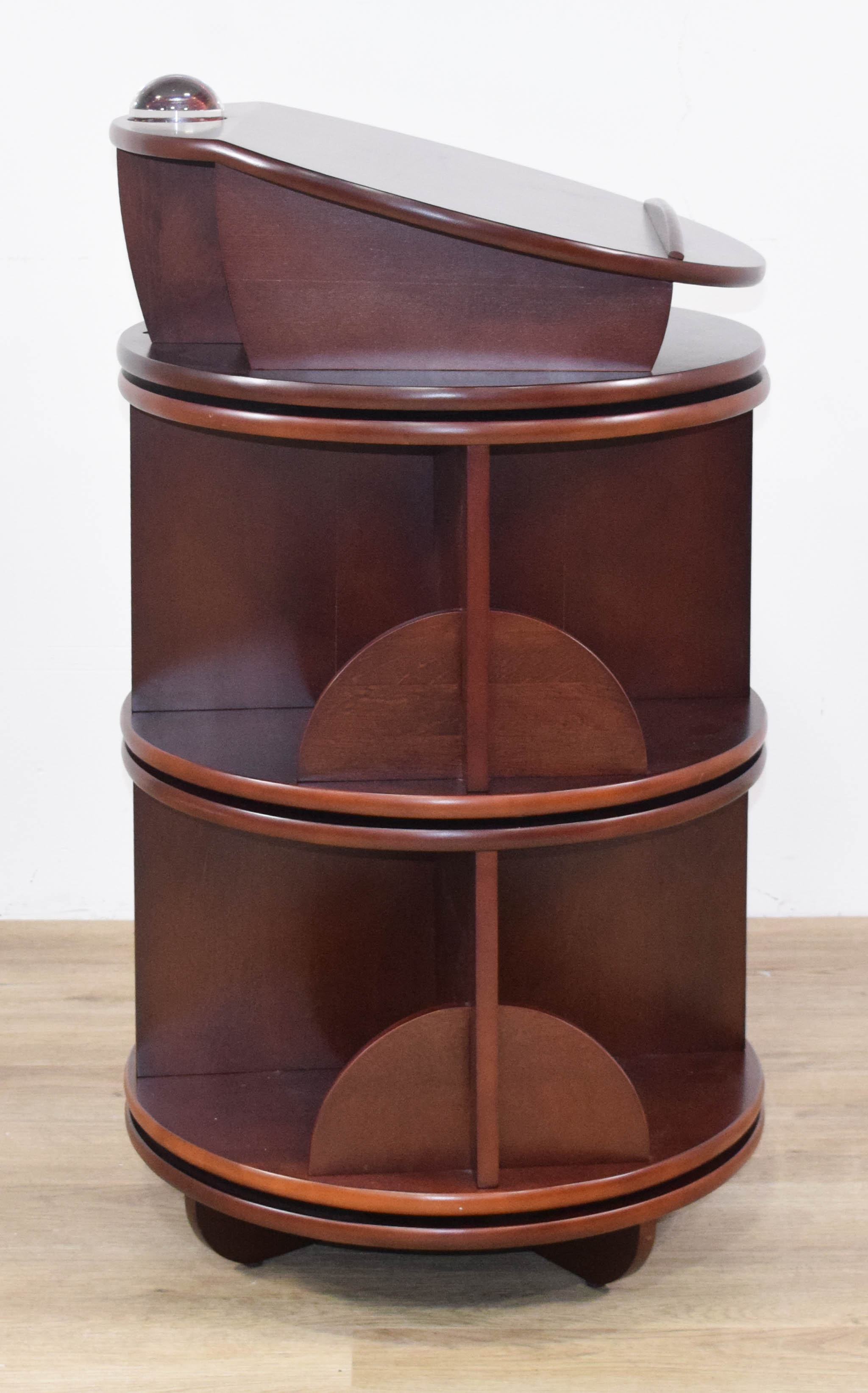 Levenger Carousel Bookcase With Oculus