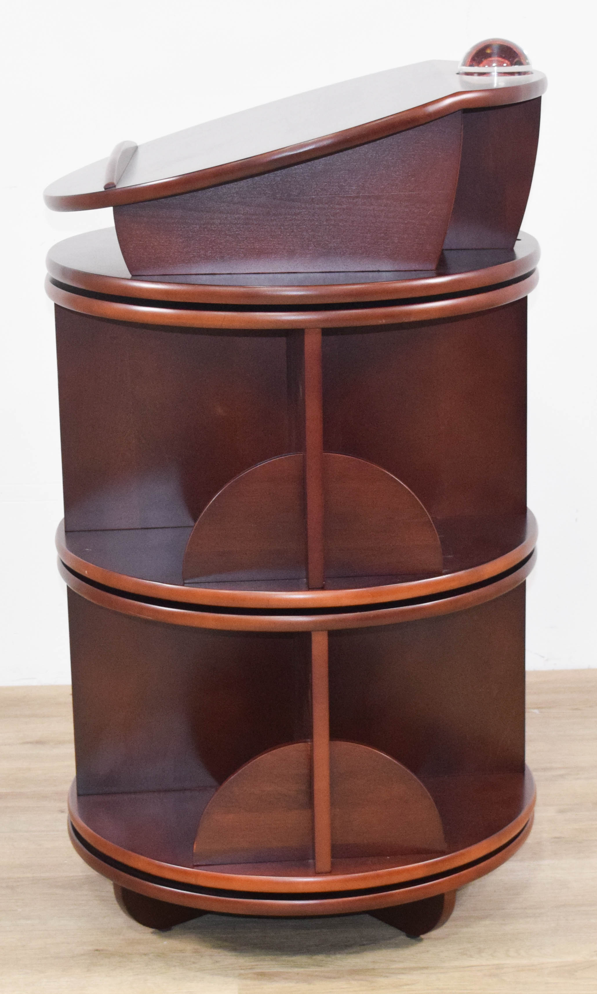 Levenger Carousel Bookcase With Oculus