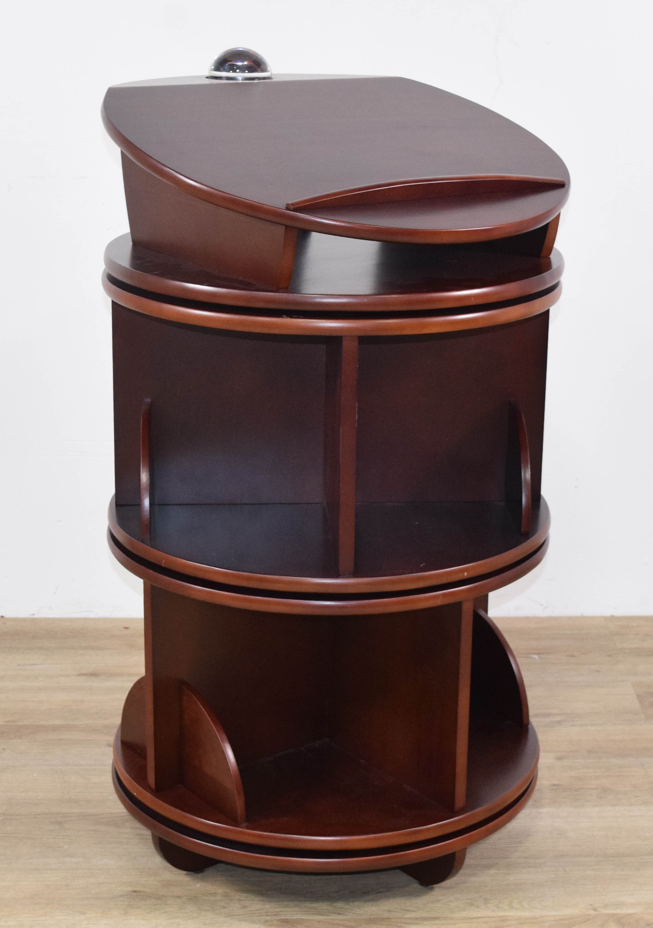 Levenger Carousel Bookcase With Oculus