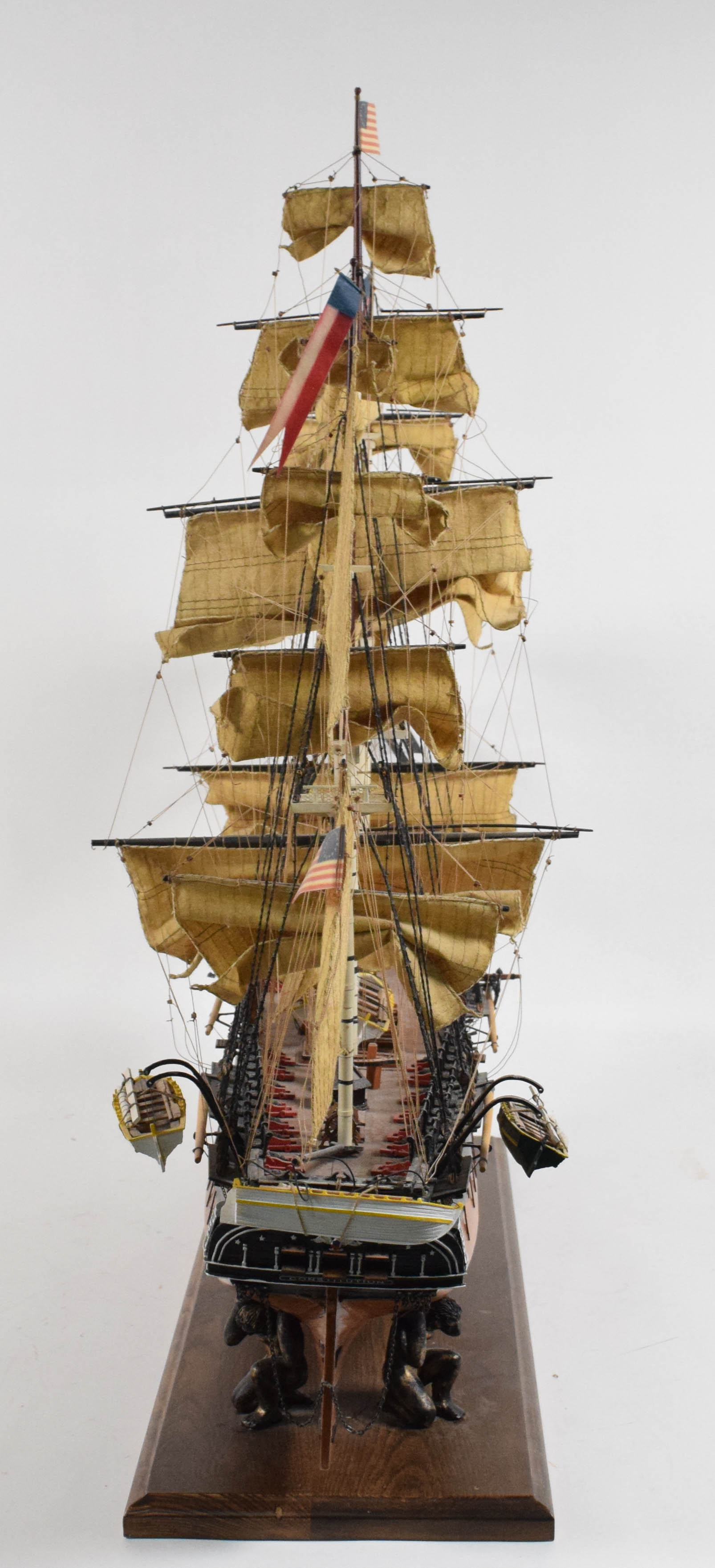 Handcrafted Wooden Scale Model USS Constitution
