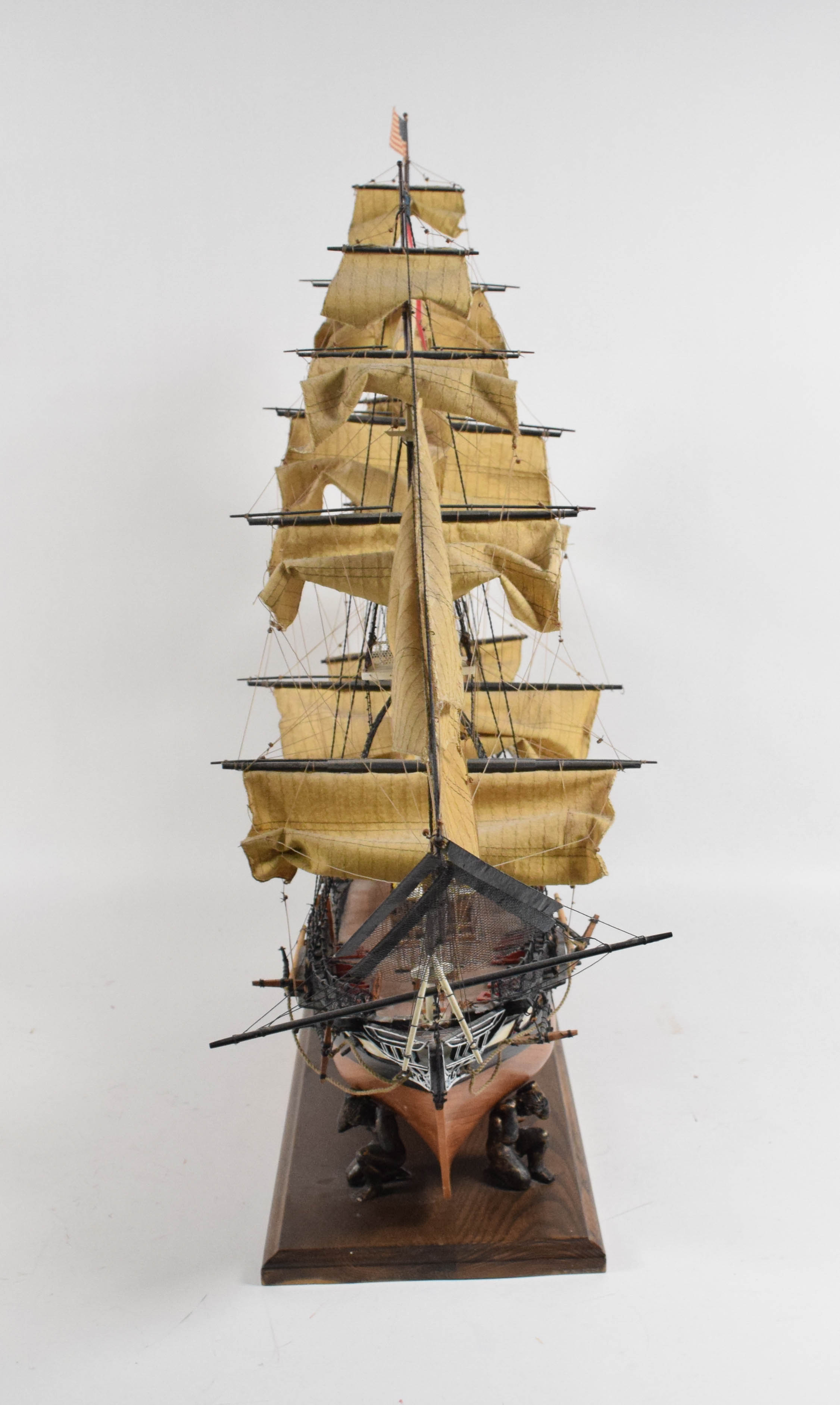 Handcrafted Wooden Scale Model USS Constitution