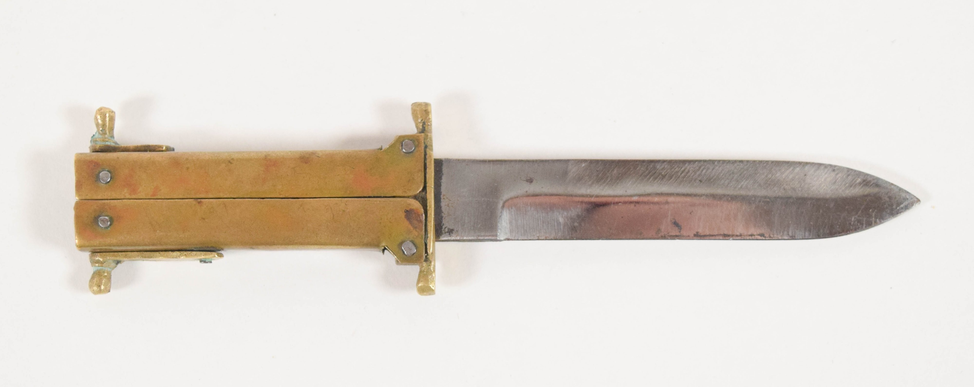 Brass Pantographic Folding Knife