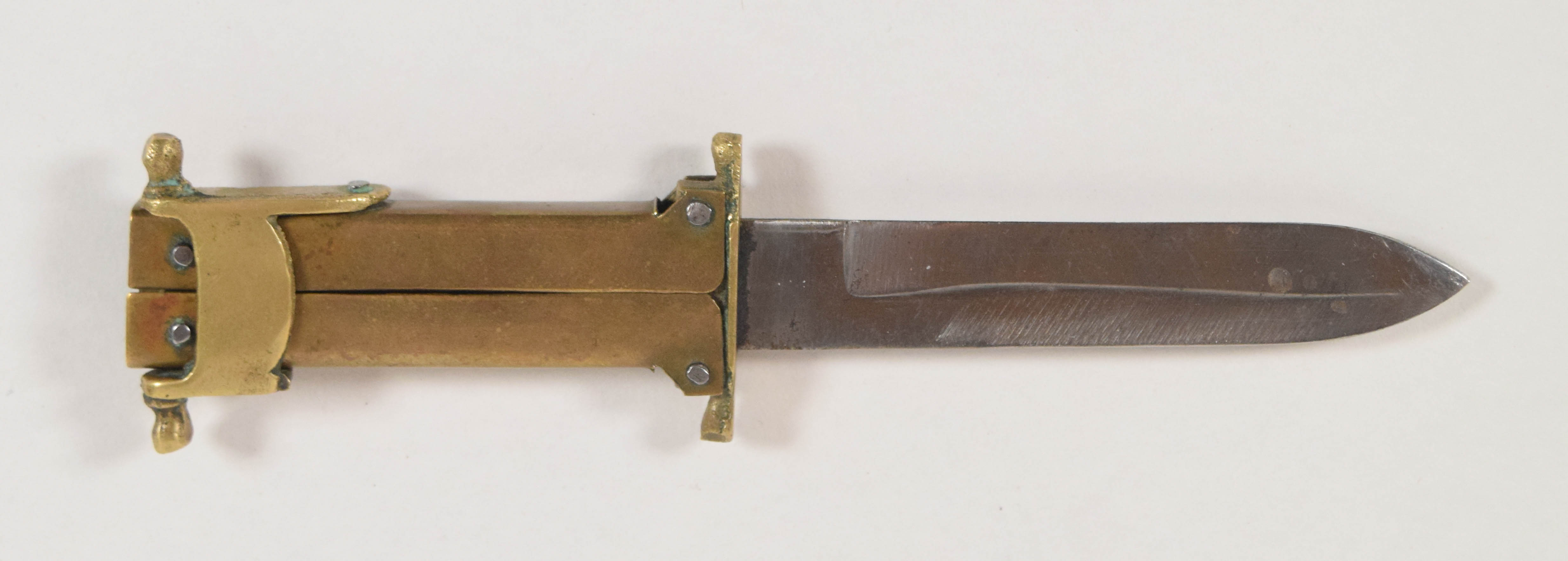 Brass Pantographic Folding Knife