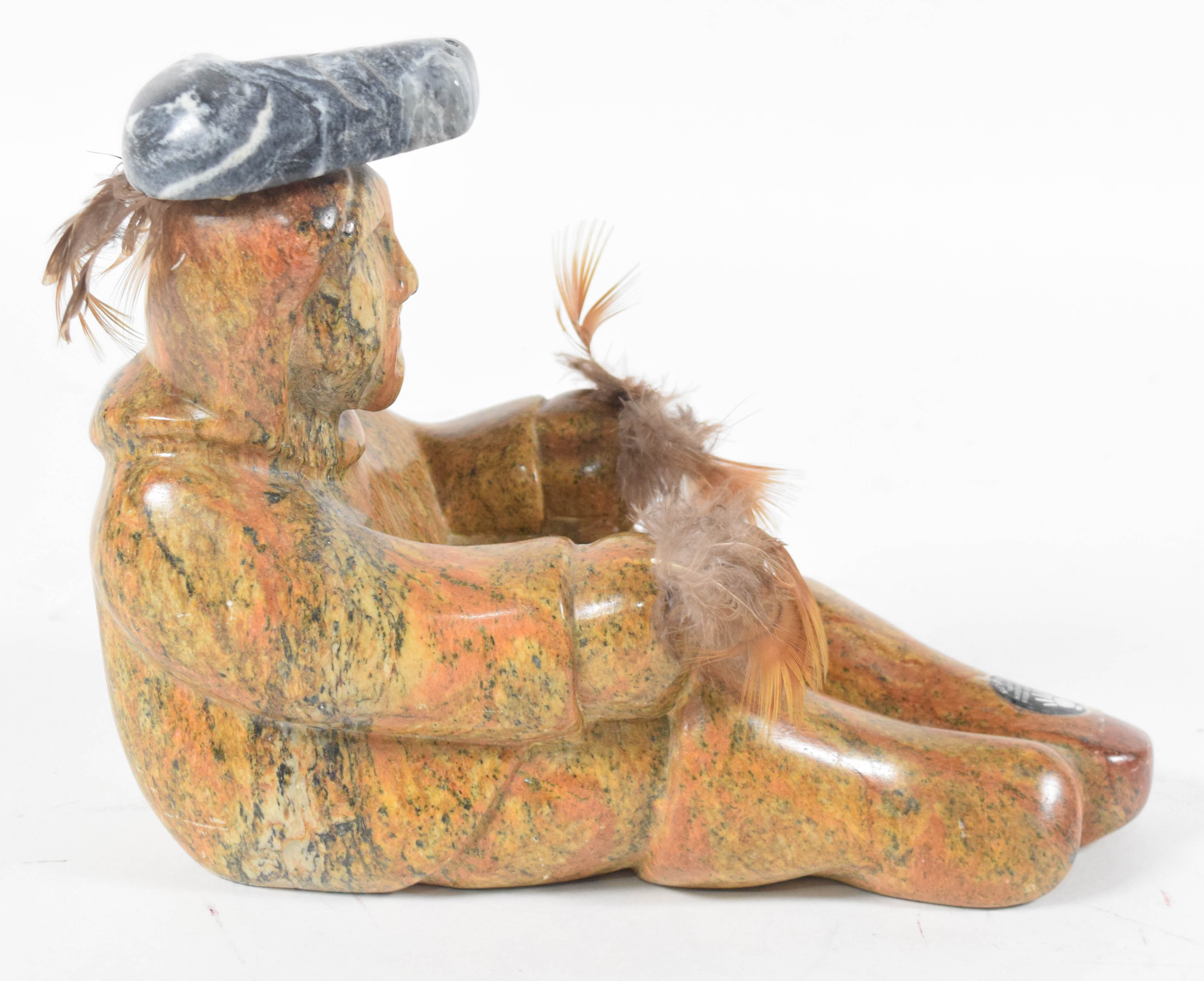 Koonook Inuit Stone Carved Statue
