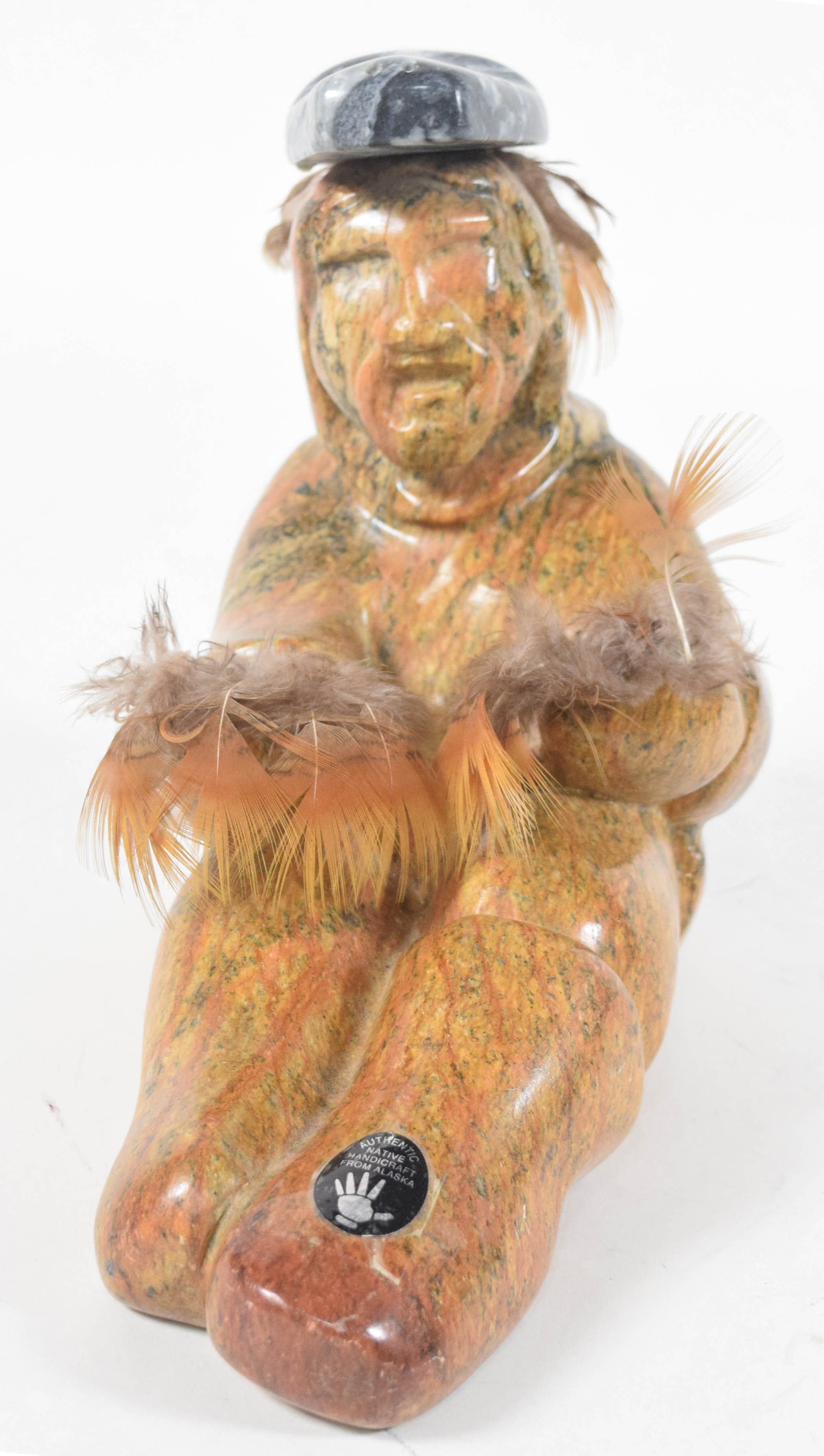 Koonook Inuit Stone Carved Statue