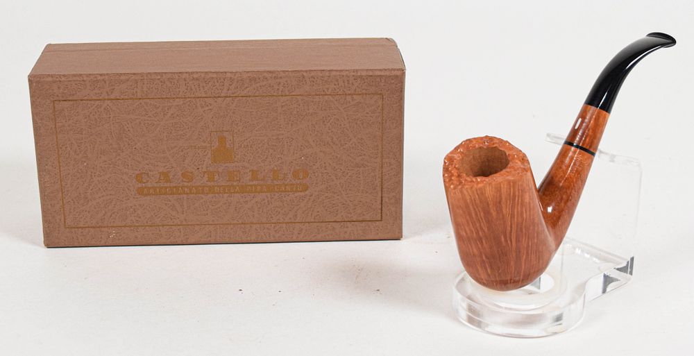 Lot 217: Castello Briar Wood Fiammata Tobacco Pipe, Unsmoked