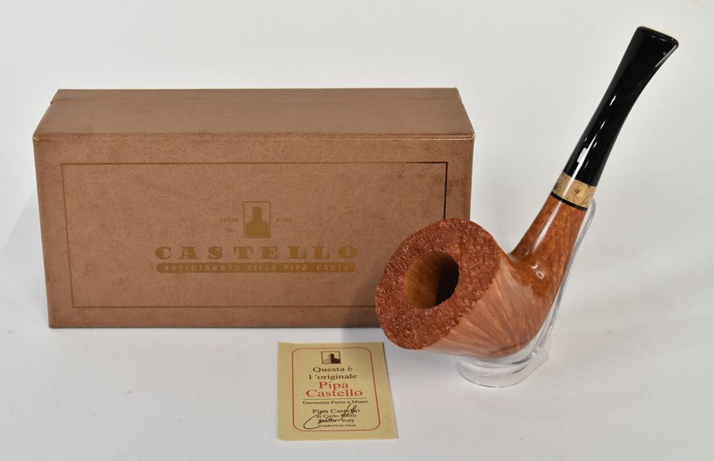 Lot 222: Castello Briar Great Line Fiammata Tobacco Pipe, Unsmoked
