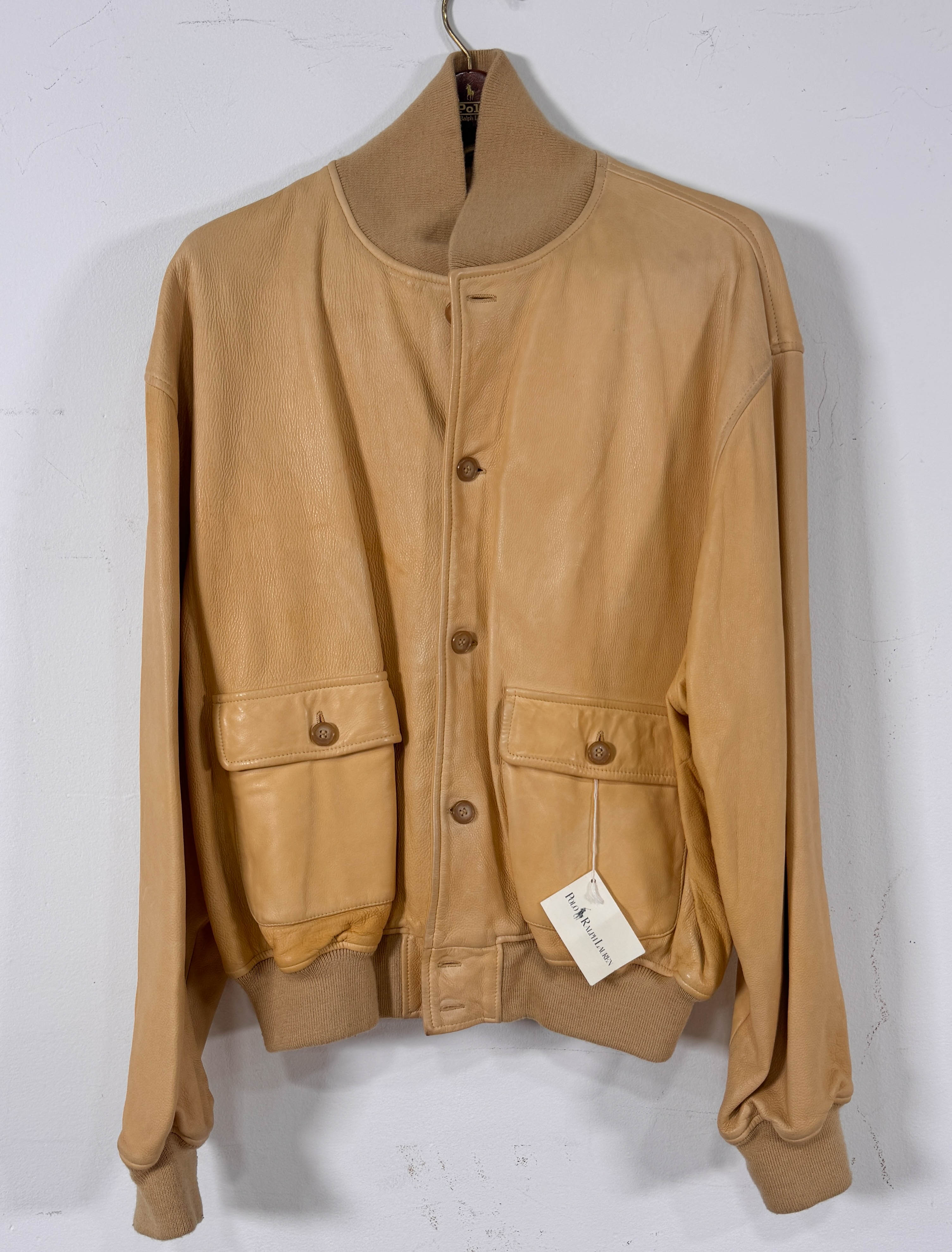 Polo Ralph Lauren Leather Bomber Jacket