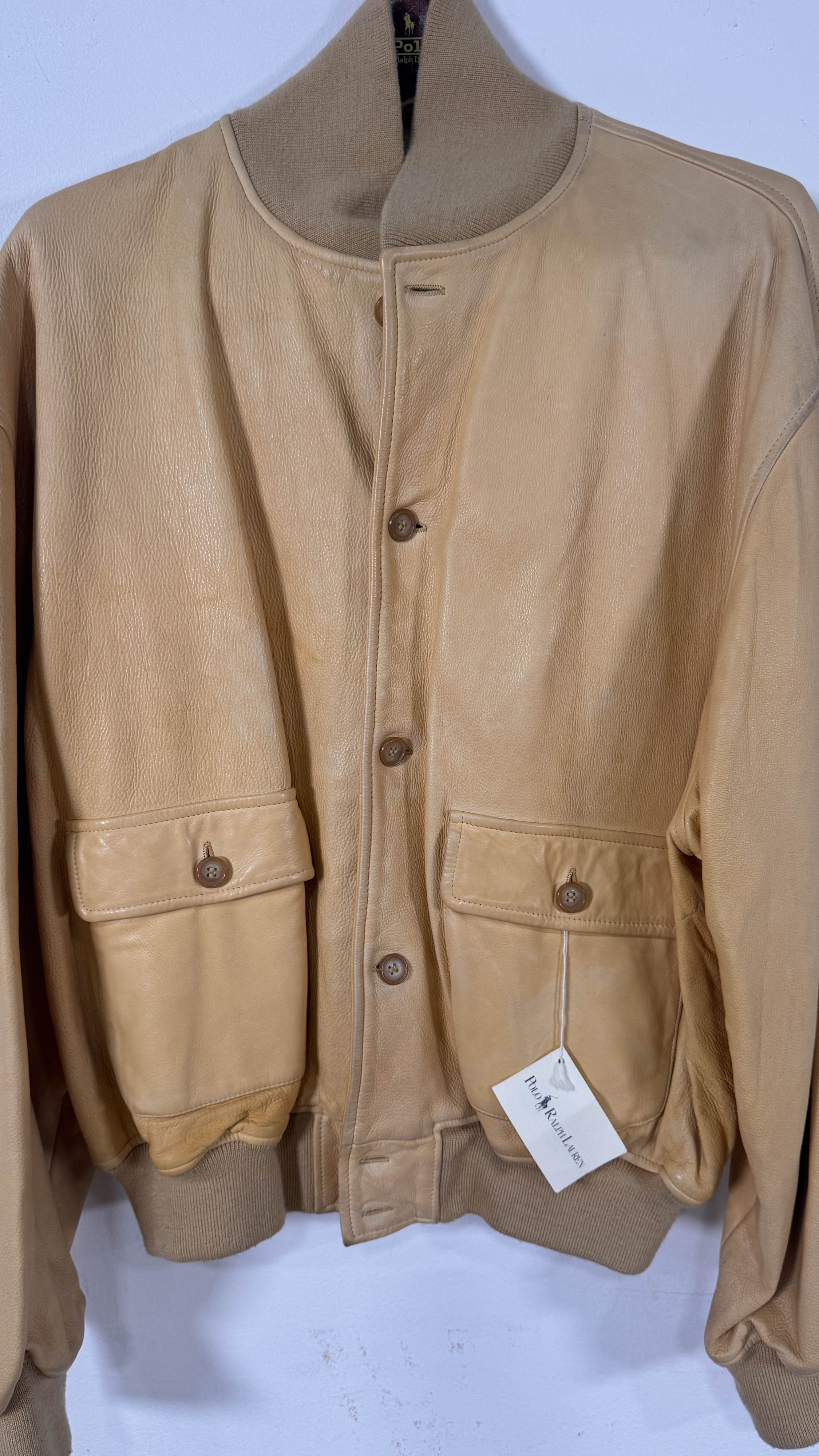 Polo Ralph Lauren Leather Bomber Jacket