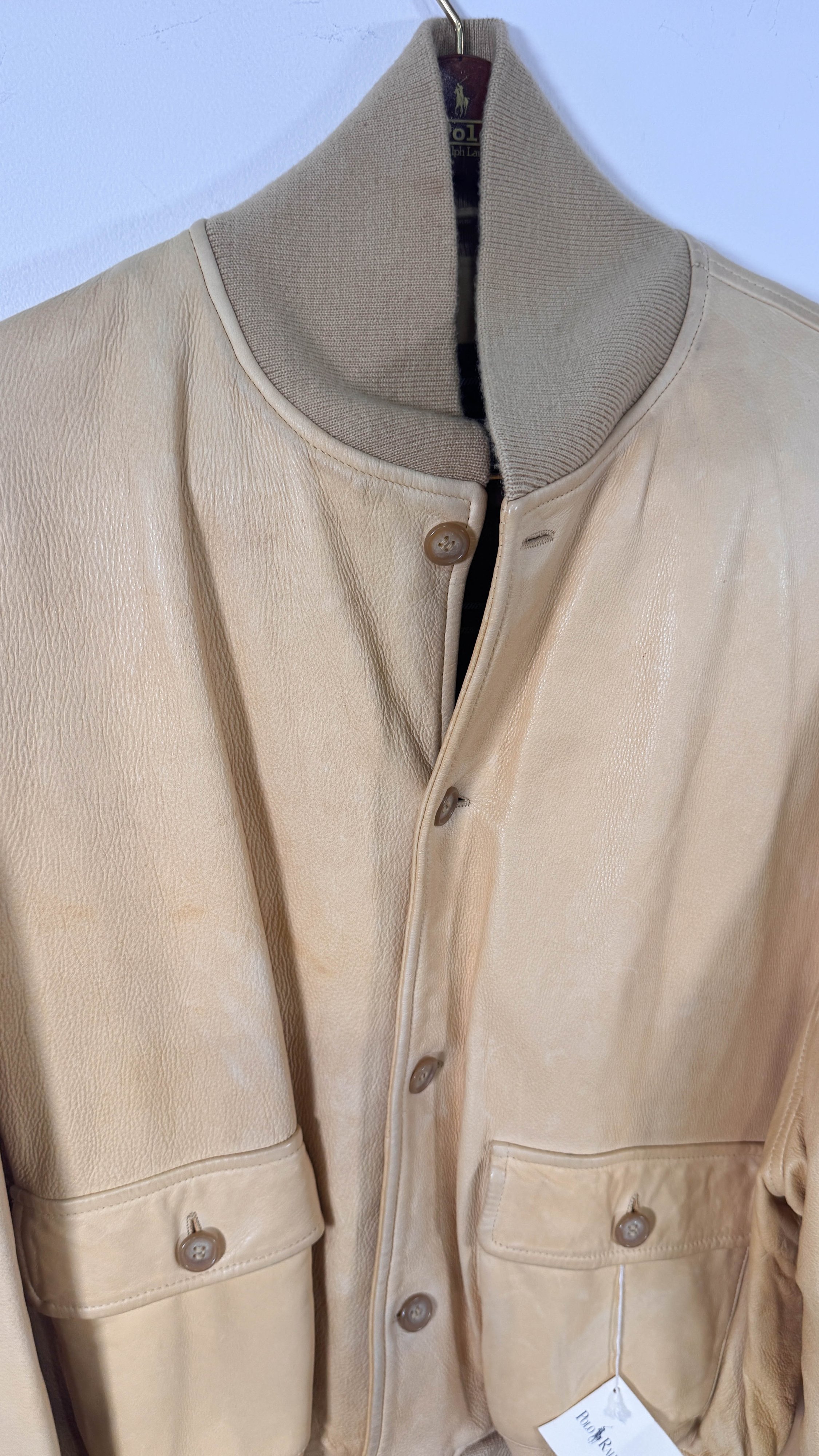 Polo Ralph Lauren Leather Bomber Jacket