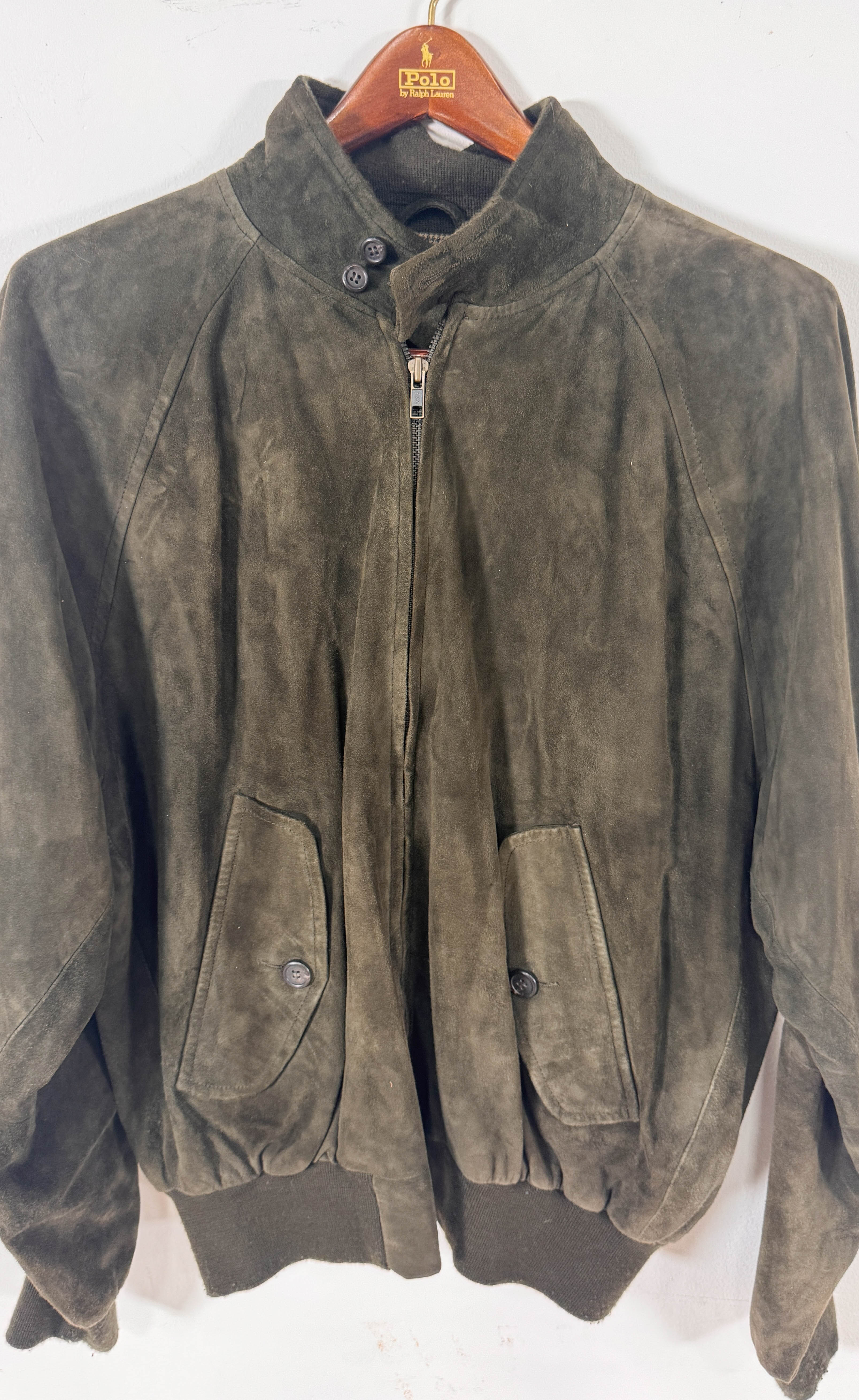 Polo Ralph Lauren Suede Harrington Bomber Jacket