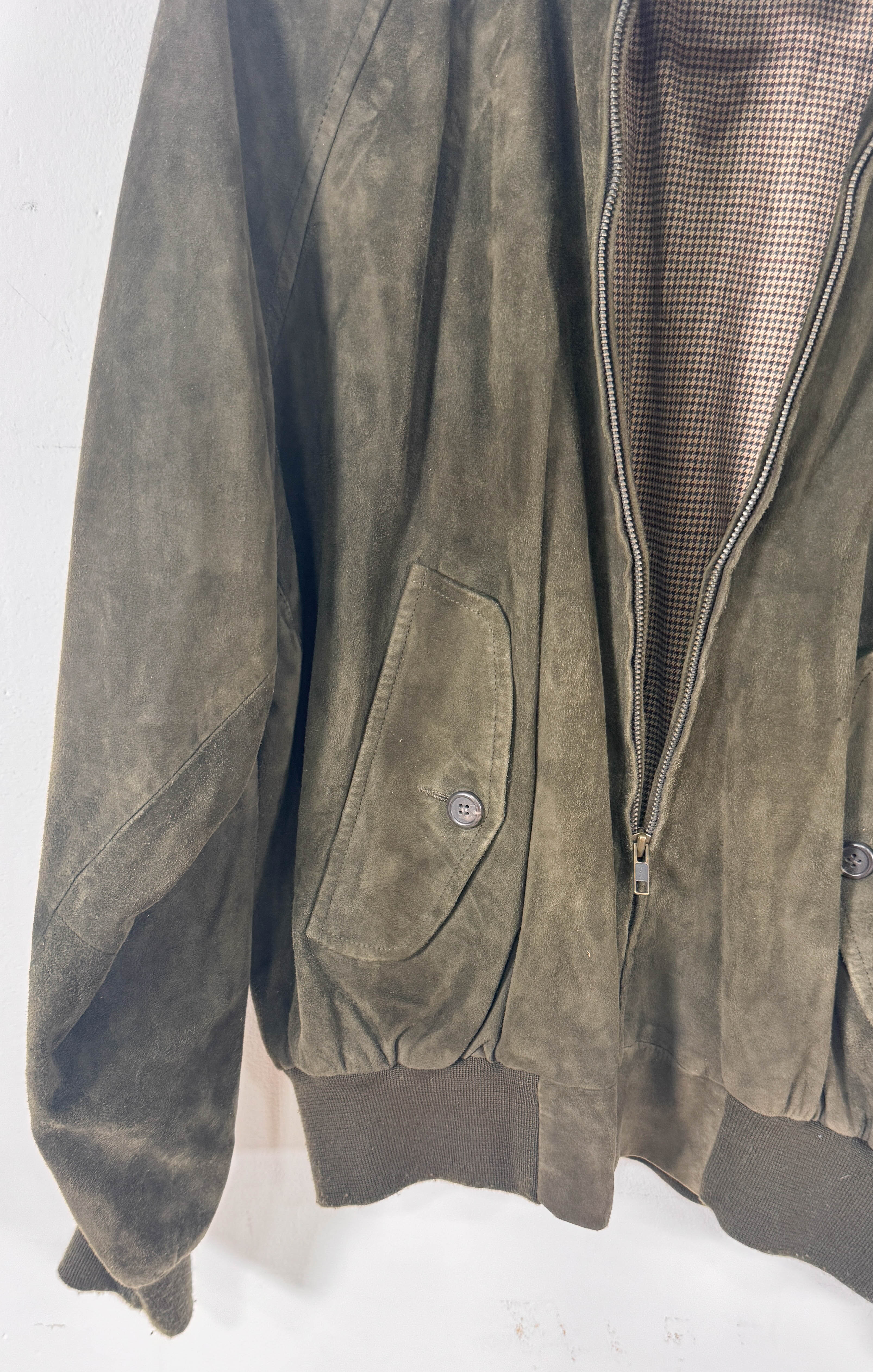 Polo Ralph Lauren Suede Harrington Bomber Jacket