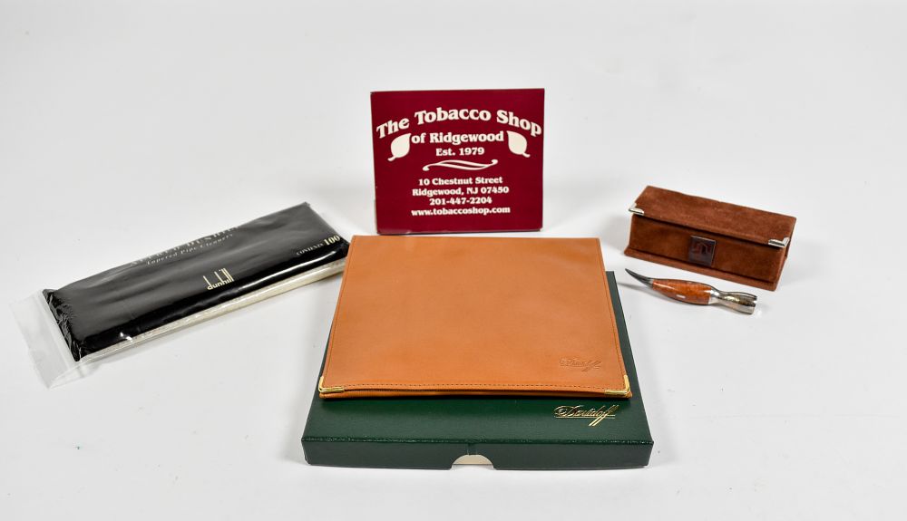Lot 253: 4 Davidoff and Dunhill Pipe Smoking Accessories