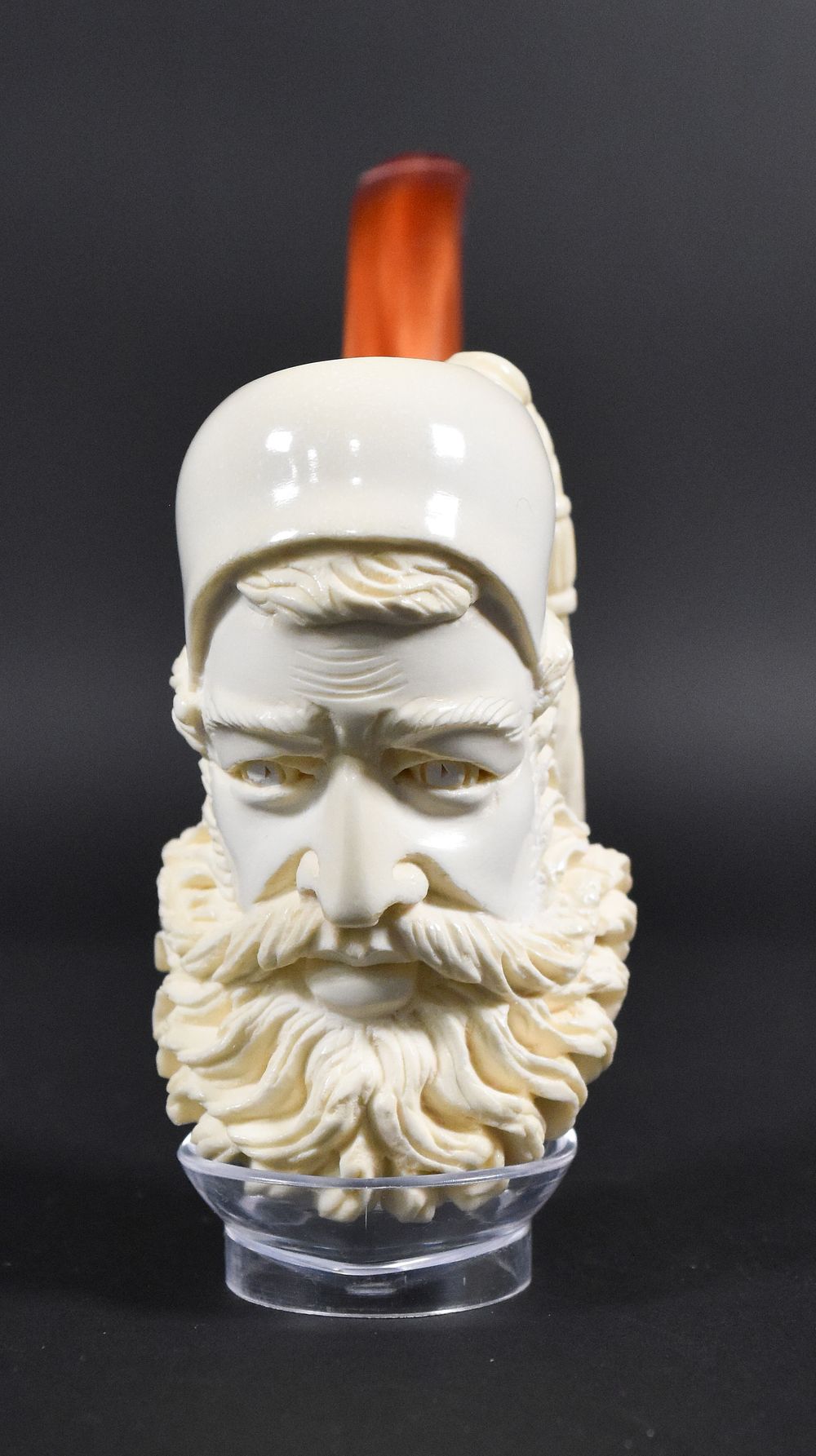 Lot 247: Ismet Bekler Block Meerschaum Pipe with Tasseled Cap, Unsmoked