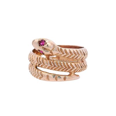 Vintage 14kt yellow Gold Snake Ring. Vintage Snake Ring crafted from 14kt yellow Gold, featuring 