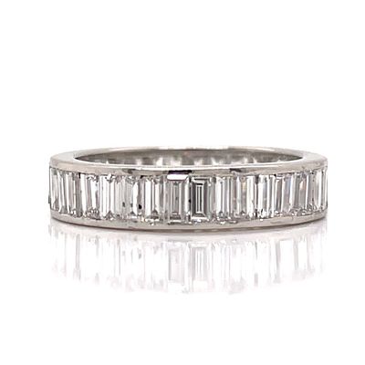 TIFFANY & CO. Art Deco Platinum 3.50 Ct. Diamond Eternity Band. TIFFANY &amp; CO. Art Deco 