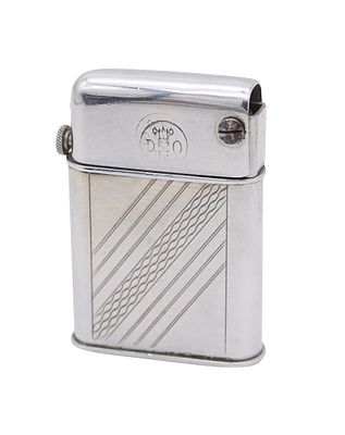 DESARMEAUX DO. 1932 France Semi-Automatic Screw Button Petrol Pocket Lighter. Beautiful and rare 