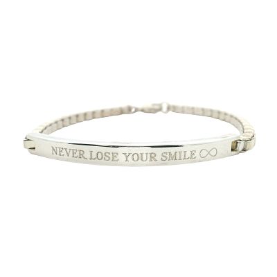 Tiffany & Co. Sterling Silver Cube Chain ID Bracelet. Tiffany &amp; Co. sterling silver cube 
