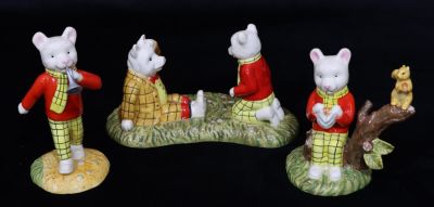 3 Royal Doulton Limited Edition Rupert characters "The Imp of Spring, RB15, We Meant to Put 