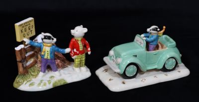 2 Royal Doulton Limited Edition Rupert characters "Tempted to Pass, RB5 and Rupert Bill and the 