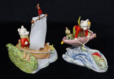 2 Royal Doulton Limited Edition Rupert characters "Rupert Rides Home, RB4 and Captain Rupert 