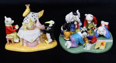 2 Royal Doulton Limited Edition Rupert characters "Rupert's Toy Railway, RB1 (Rupert's jumper 