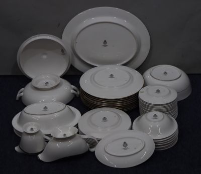 A modern Royal Worcester "Carnia" dinner service, comprising of oval meat plate, lidded 