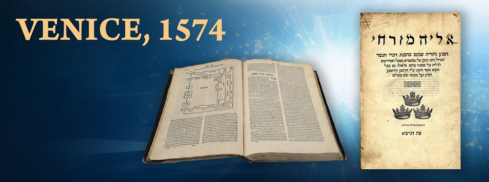 Commentary of Rabbi Elijah Mizrachi on Rashi's Commentary on the Torah. Venice, 1574. Commentary