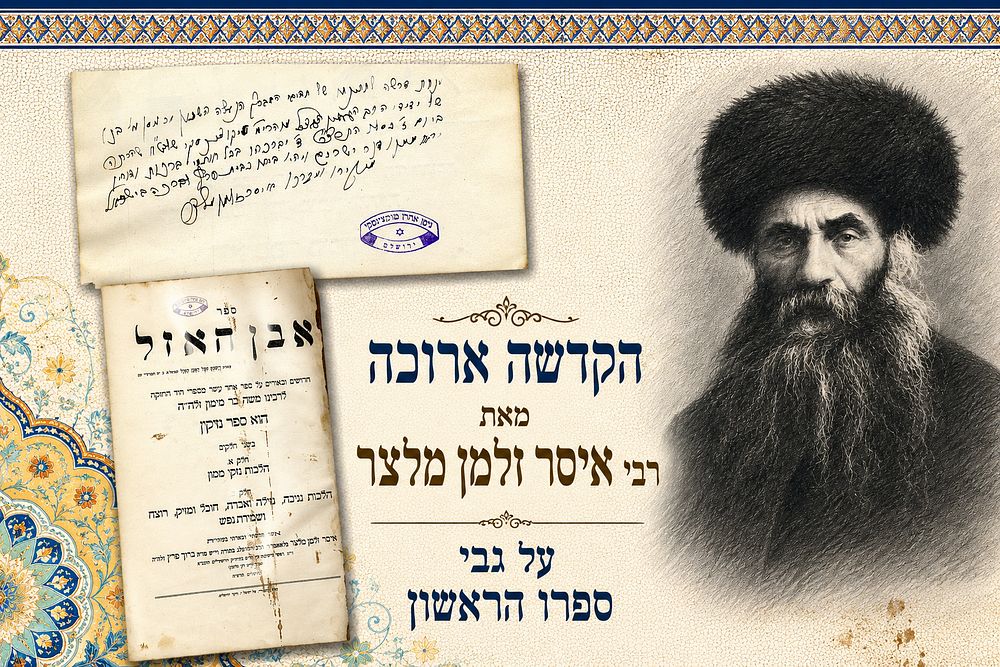 הקדשה נאה וארוכה בכתי"ק רבי איסר זלמן מלצר, על גבי ספרו הראשון – בספר איזכור קדום של הגרא"מ שך!
. 