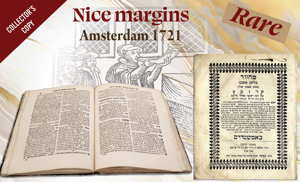 Maḥzor in Ashkenazic Vernacular according to the Ashkenaz and Poland Rite (Krovets). Amsterdam 