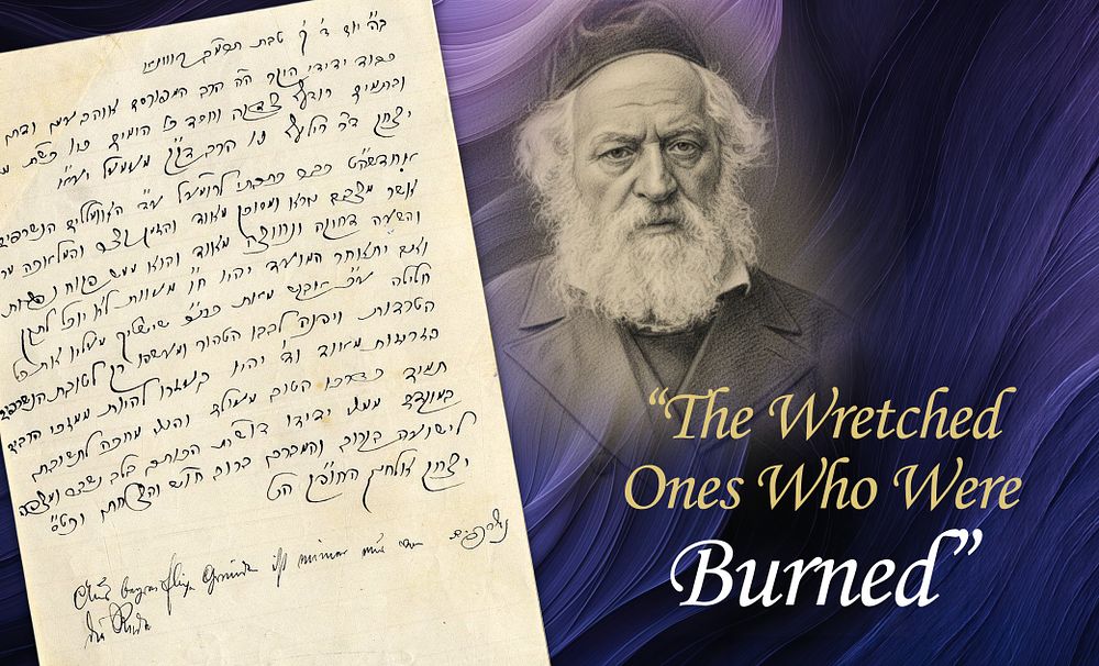 “The Wretched Ones Who Were Burned” – A Historic Letter from the Leader of the Generation, the 