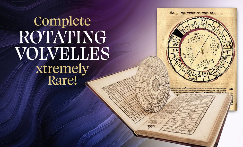 Evronot. Offenbach, 1722. With All Illustrations and the Complete Rotating “Volvelles” – 