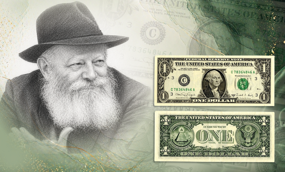 A Blessing from the Rebbe – A Sanctified Dollar
. A United States one-dollar bill granted from 