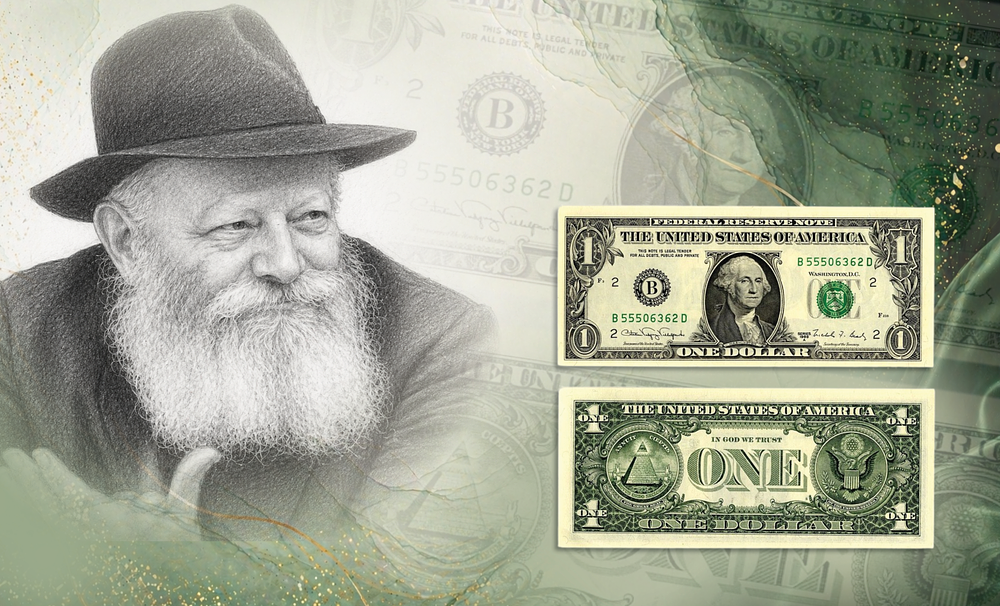 A Blessing from the Rebbe – A Sanctified Dollar
. A United States one-dollar bill granted from 