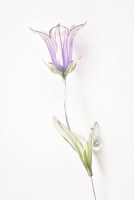 Margarita Zimina - Брошь &laquo;Колокольчик&raquo;. Белое золото 585, природный аквамарин 0,8 карата, природный 