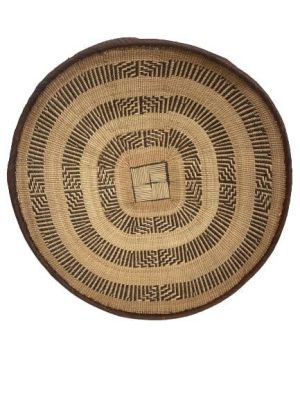 Native American Poly chrome Apache hand woven Basket. A Native American Poly chrome Apache hand 