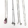 Lot of Silver Items Including Chain Necklaces. Lot of Silver Items Including Chains, Necklaces Image - 1