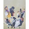 Lot of 3 Judaica Prints. All in Original Frames Under Glass. Have Not Been Examined Out of Image - 2