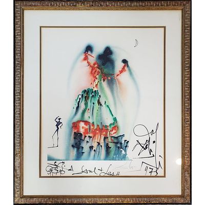 Salvador Dali, Spanish (1904-1989) Rare Lithograph. Salvador Dali, Spanish (1904-1989) Important