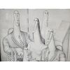 Roy Carruthers, American (1938-2013), Lithograph on Paper, Circa 1983, "5 Figures with Ties". Image - 1