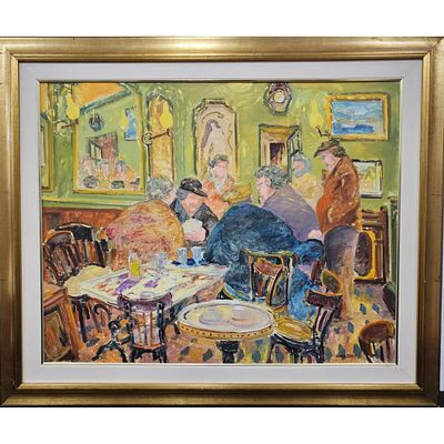 Georges Flanet, French (b.1937) Painting. Georges Flanet, French (b.1937) Large Painting Oil on 