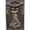 After Pierre Auguste Renoir, French (1841-1919) Large Bronze Relief Plaque "Woman w/ Tambourine Image - 1