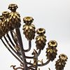 Erte Judaica Bronze Tree of Life Menorah c.1987. Romain "Erte" De Tirtoff Image - 4