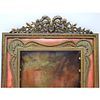 Early French Enameled Bronze Large Frame. Early French Enameled Bronze Large Easel Back Picture Image - 1