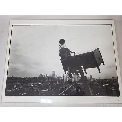 Owen Morrel (American, Born 1950) Large C-print Encased in Plexiglass. Pencil Signed Lower 