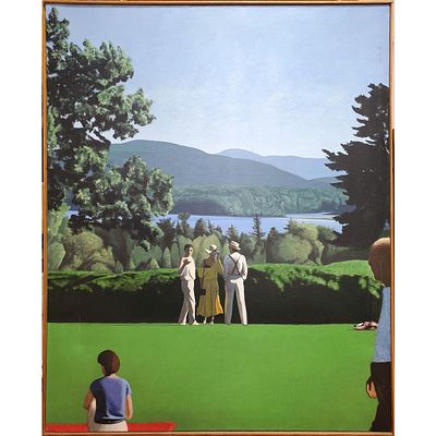 Robert Sowers, American (1923-1990) Oil Painting. Robert Sowers, American (1923-1990) Large 