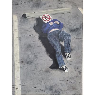 Leyla Sefket (Turkish American, B. 2003) Painting. Leyla Sefket (Turkish American, Born 2003) 