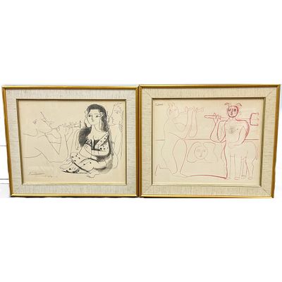 Pablo Picasso, Spanish (1881-1973) 2 Lithographs. Pablo Picasso, Spanish (1881-1973) Lot of 2 