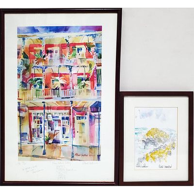 Robert Guthrie, American (20th C.) Lithograph "Robert Guthrie Gallery". Signed &amp; Dated 2003 