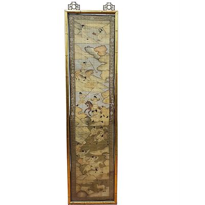 Antique Chinese Kesi Kossu Silk Panel. An Exceptional Antique Chinese Ching Dynasty Kesi Kossu 